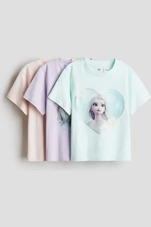 H&M 3-pack printed jersey tops