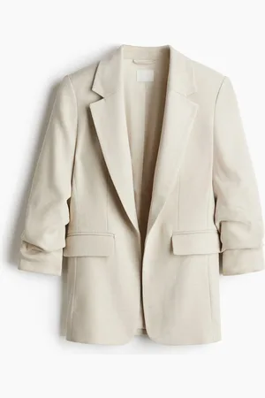 H&M Gathered-sleeve blazer