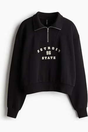 H&M Motif-detail zip-top sweatshirt