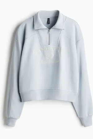 H&M Motif-detail zip-top sweatshirt