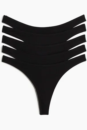 H&M 5-pack cotton thong briefs