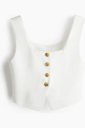 H&M Linen-blend waistcoat