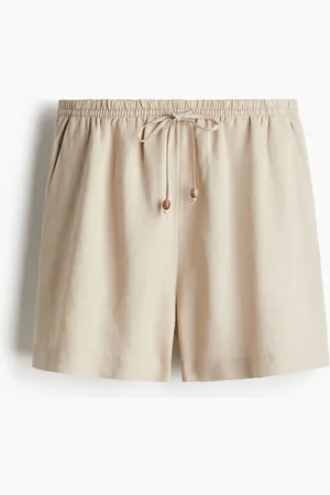 H&M Linen-blend drawstring shorts