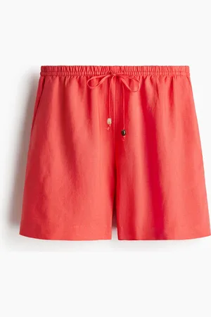 H&M Linen-blend drawstring shorts