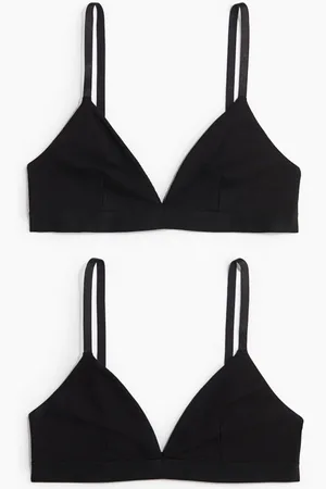 H&M 2-pack soft cotton bras