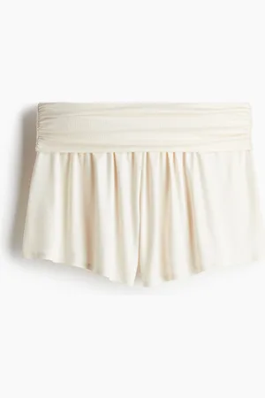 H&M Gathered viscose shorts