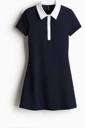 H&M Flared-skirt polo dress