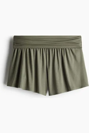 H&M Gathered viscose shorts