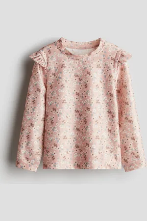 H&M UPF 50 frill-trimmed swim top
