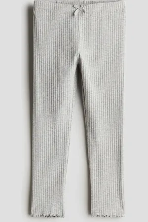 H&M Ribbed cotton leggings