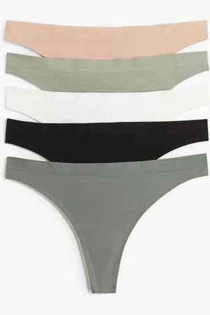 H&M 5-pack seamless thong briefs