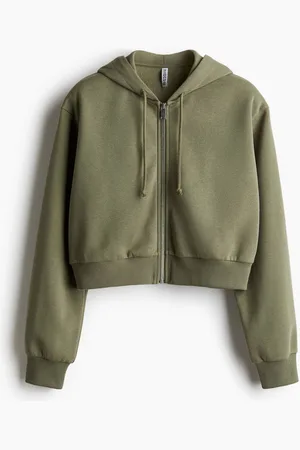 H&M Cropped zip-through hoodie