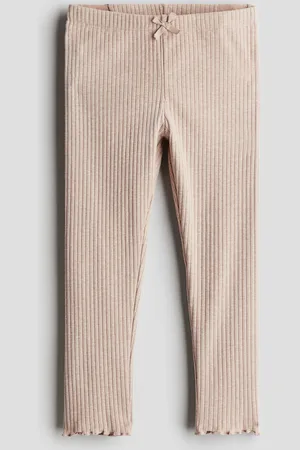 H&M Ribbed cotton leggings