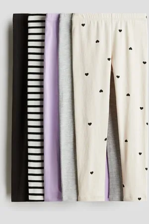 H&M 5-pack jersey leggings