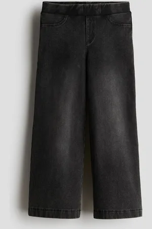 H&M Wide denim-look trousers