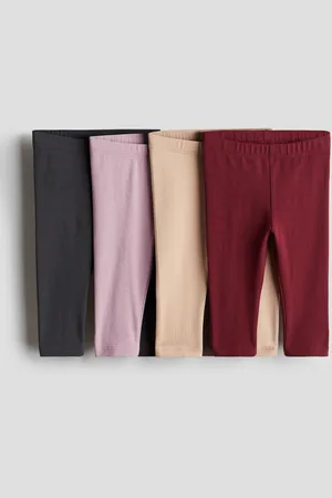 H&M 4-pack cotton jersey leggings