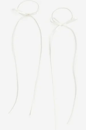 H&M 2-pack bow-detail hair elastics