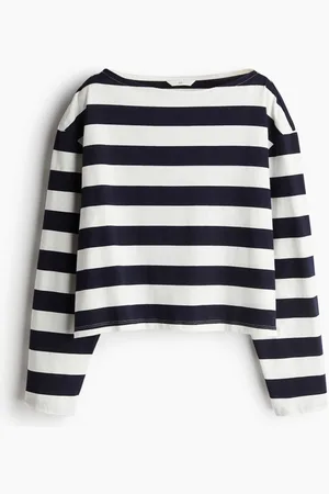 H&M Oversized boat-neck top