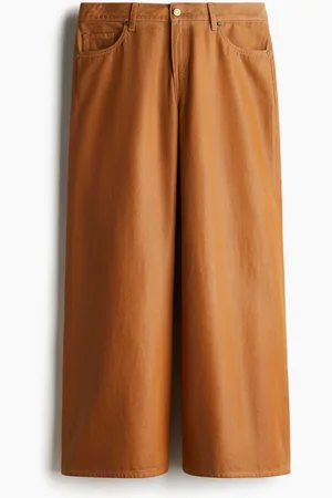 H&M Wide coated trousers