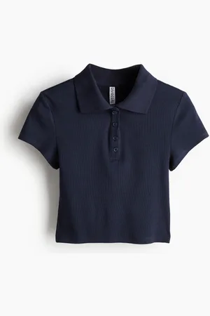 H&M Ribbed polo shirt