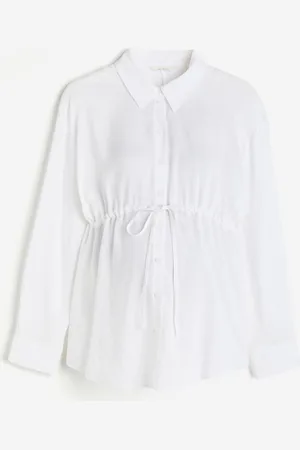 H&M MAMA Tie-belt blouse