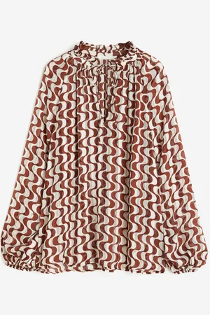 H&M Frill-trimmed crêpe blouse