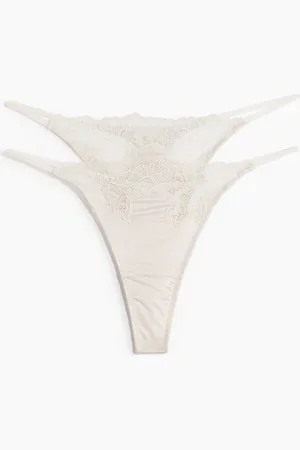 H&M 2-pack microfibre tanga thong briefs