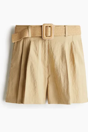 H&M Belted twill shorts