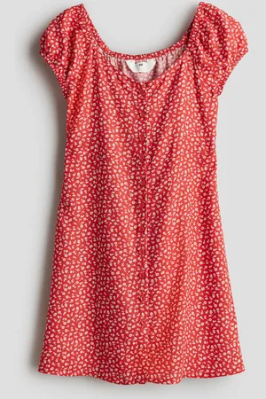 H&M Puff-sleeved skater dress