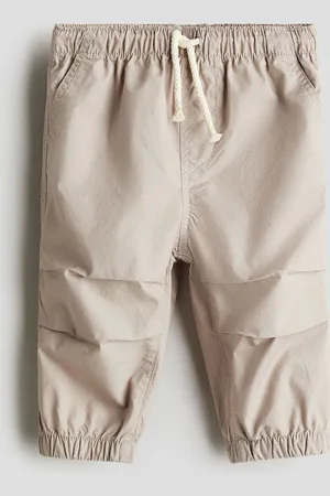 H&M Cotton poplin joggers