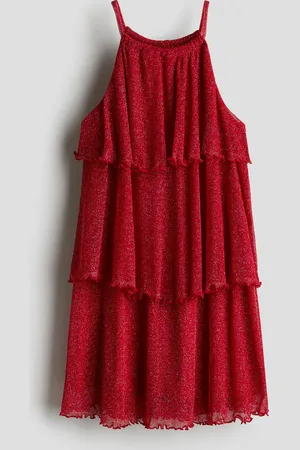 H&M Shimmering tiered dress