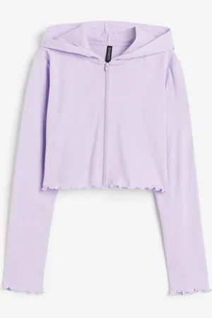 H&M Cropped zip-through hoodie