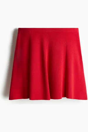 H&M Flared fine-knit skirt
