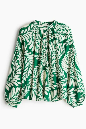 H&M Balloon-sleeved blouse