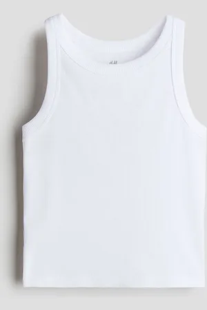 H&M Ribbed cotton vest top