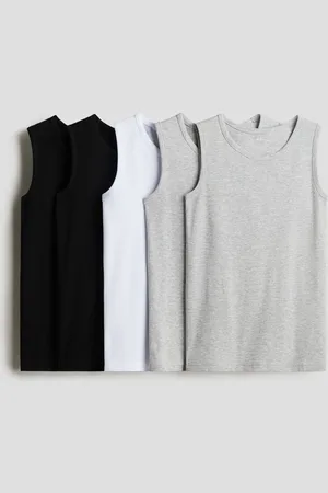 H&M 5-pack cotton vest tops
