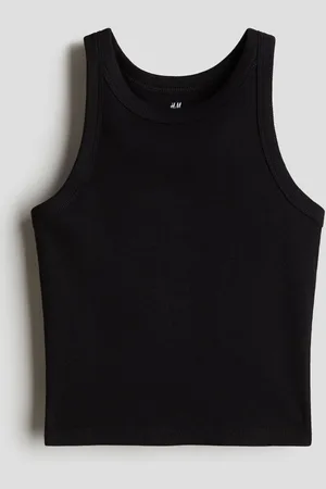 H&M Ribbed cotton vest top