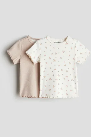 H&M 2-pack ribbed cotton tops