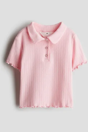 H&M Ribbed pointelle jersey top