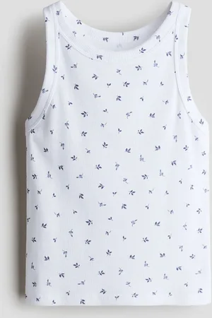 H&M Ribbed cotton vest top