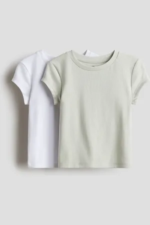 H&M 2-pack cotton jersey tops