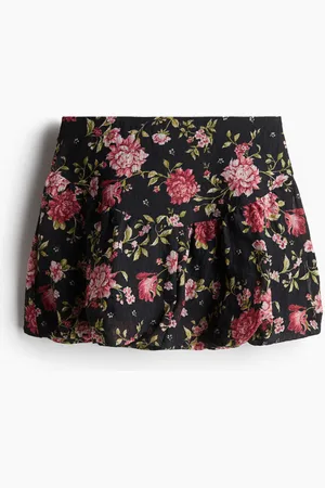 H&M Patterned bubble-hem skirt