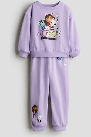 H&M 2-piece printed sweatshirt set