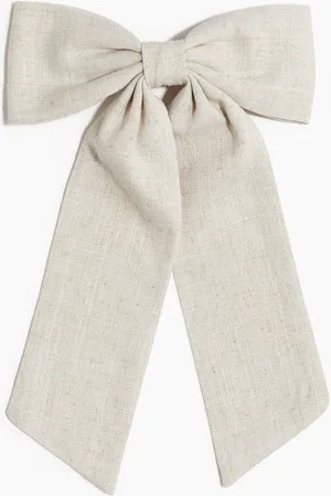 H&M Linen-blend bow hair clip