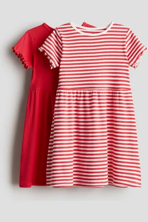 H&M 2-pack cotton dresses