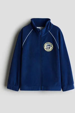 H&M Embroidery-detail terry track jacket