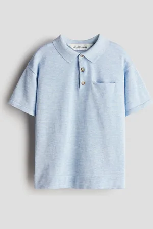 H&M Silk-blend polo shirt