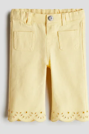 H&M Flared cotton twill trousers