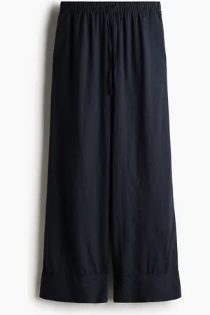H&M Wide linen-blend trousers