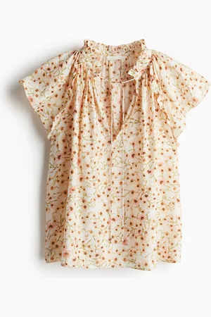 H&M Butterfly-sleeved blouse